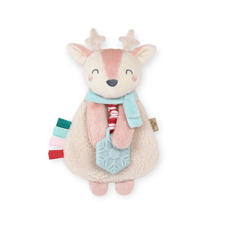 Holiday Itzy Lovey Plush and Teether Toy | Holly the Reindeer | Itzy Ritzy