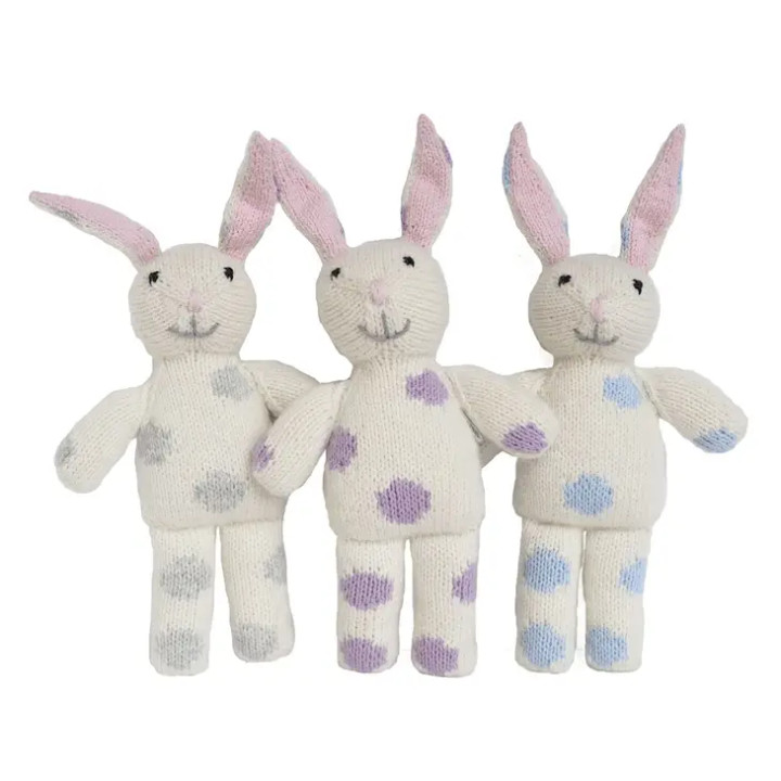 Bunnies with Pastel Spots | Set of 3 | Melange Collection