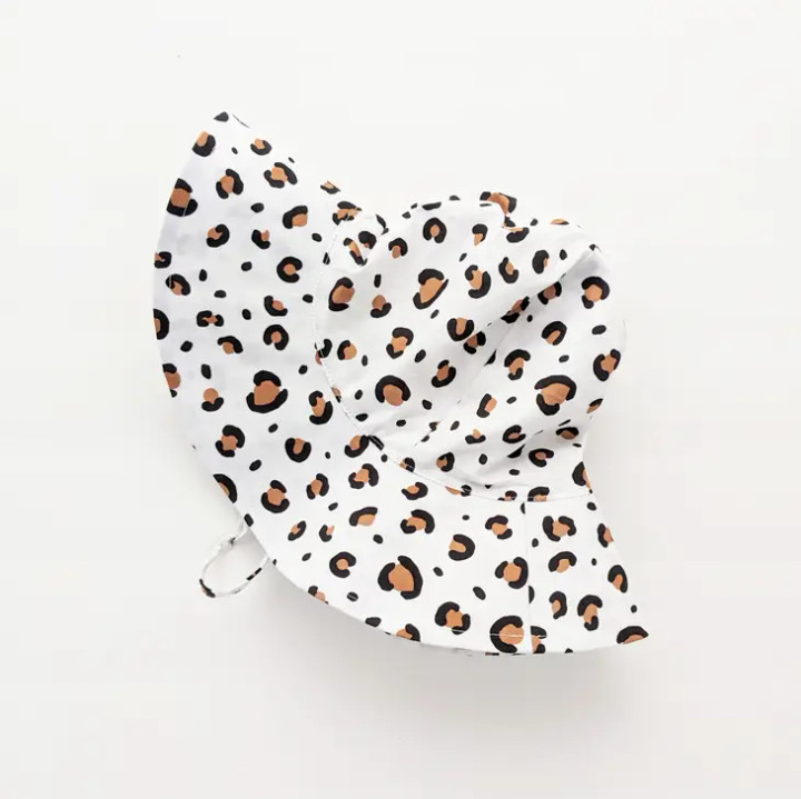 Cheetah Sunhat UPF 50+ with Adjustable Breakaway Strap | Huggalugs