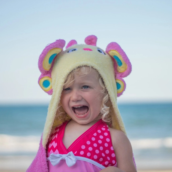 Butterfly Hooded Towel | Yikes Twins