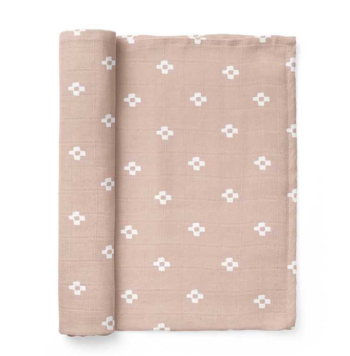 Boho Square Pink Sand Swaddle | Mini Wander