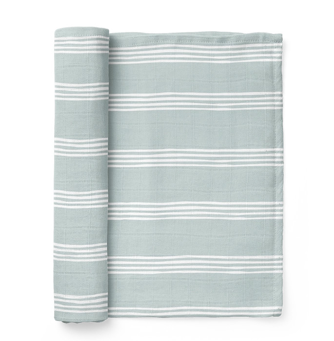 Stripe Ice Blue Swaddle | Mini Wander