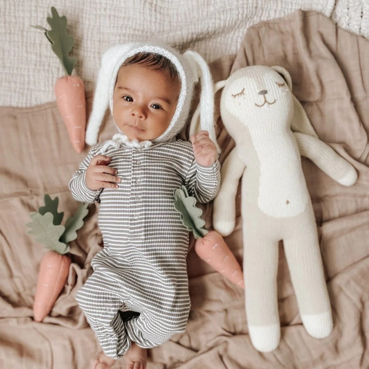Muslin Swaddle Blanket | Taupe | Ali Oli