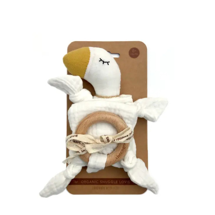 Organic Goose Security Lovie Blanket | Cheengo
