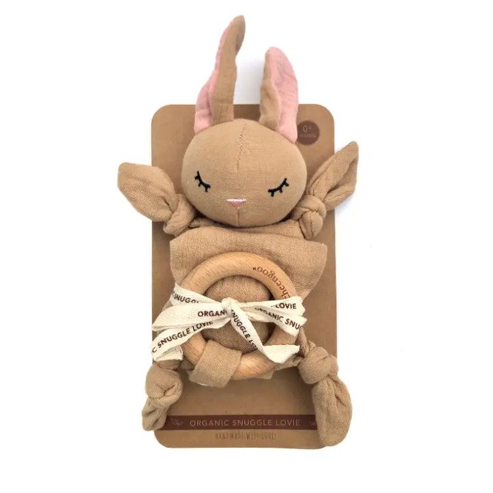 Organic Bunny Security Lovie Blanket | Cheengo