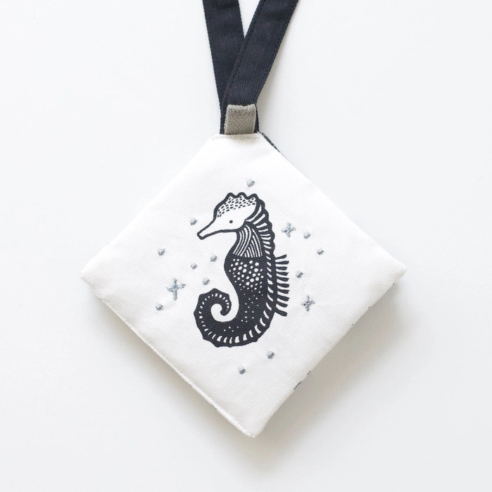 Crinkle Pages Stroller Toy | Seahorse | Wee Gallery