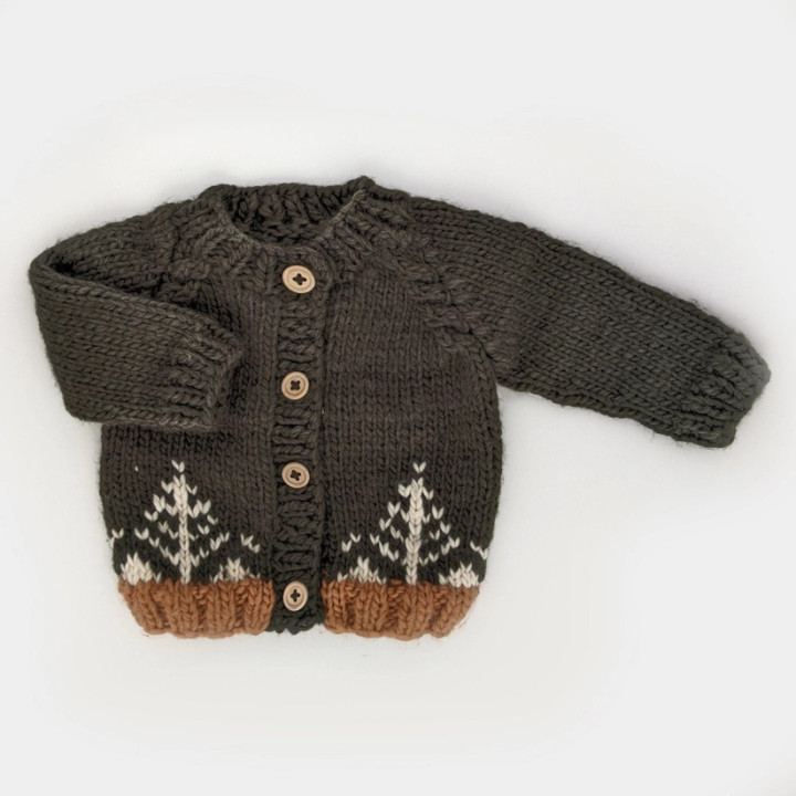 Forest Loden Cardigan Sweater | Huggalugs