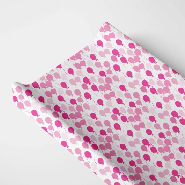 Organic Changing Pad Cover | Pink Balloons | Norani Baby