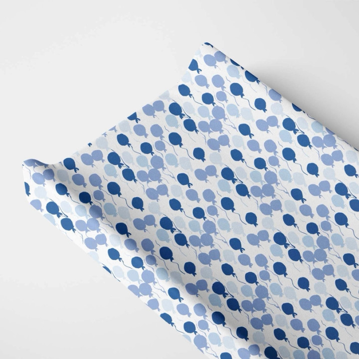 Organic Changing Pad Cover | Blue Balloons | Norani Baby