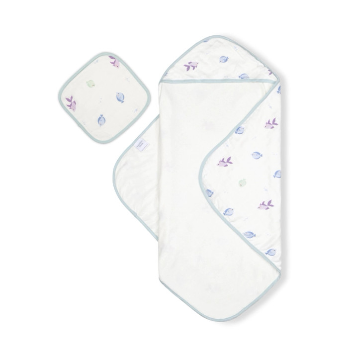 Fish Hooded Towel Set | Bamboo Little