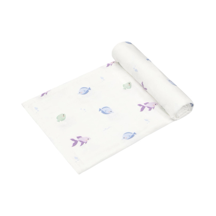 Whale Swaddle | Bamboo Little