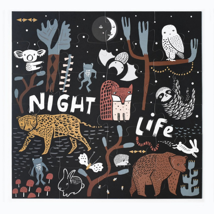 Night Life Floor Puzzle | Wee Gallery