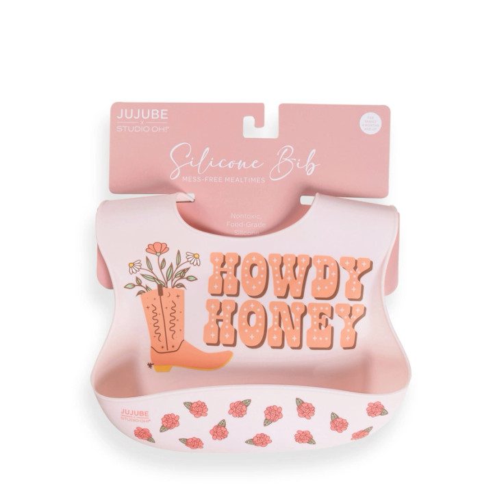 JUJUBE Silicone Bib - Bloomin' Boot | JuJuBe