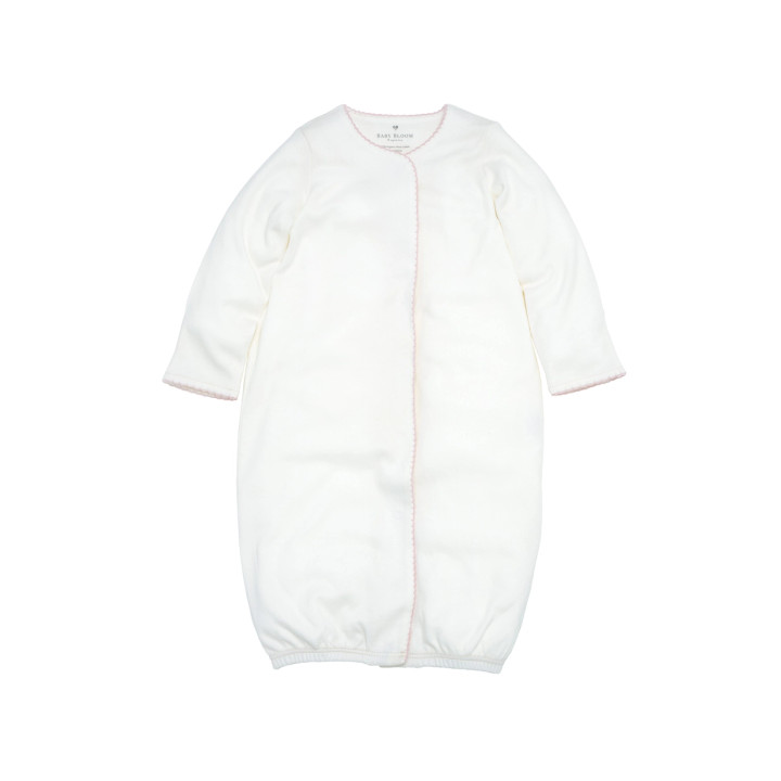 Organic Pima Baby Gown Baby Rose from Baby Blooms