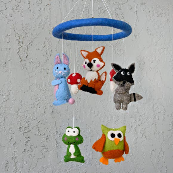 Forest Creature Mobile | Baby Crib Mobile