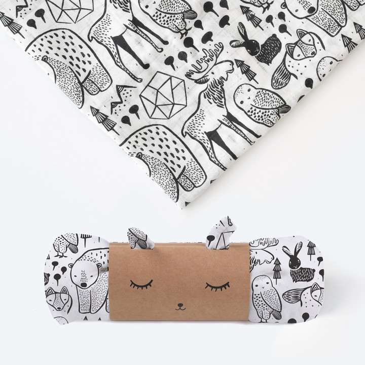 Organic Muslin Swaddle | Nordic | Wee Gallery