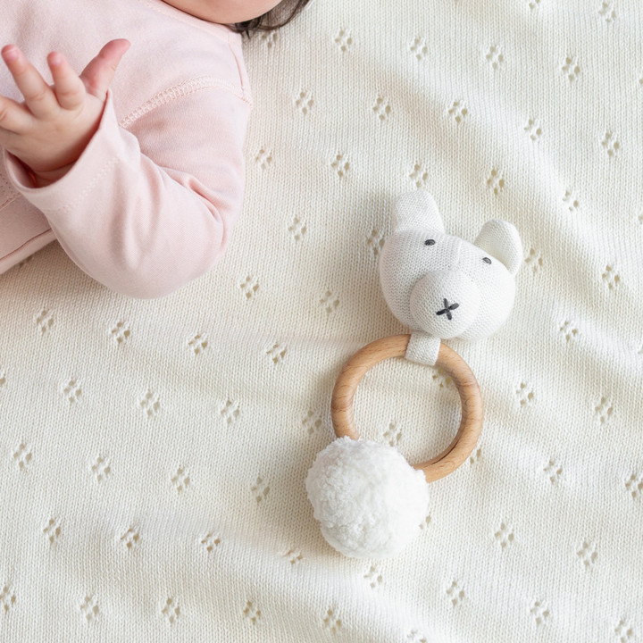 Organic Cotton Rattle | Bear | Zestt Organics