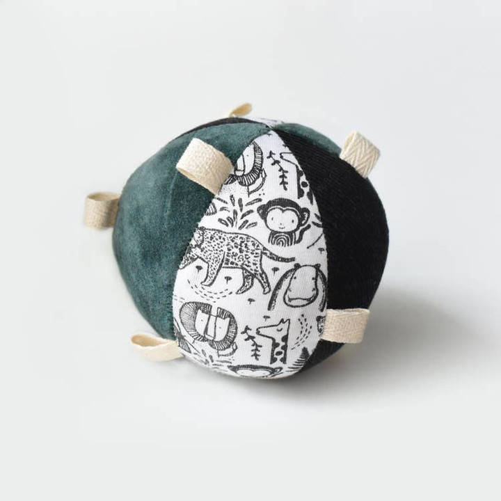 Taggy Ball with Rattle | Wild | Wee Gallery