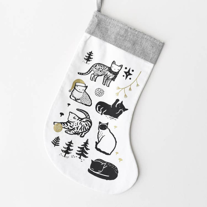 Festive Cats Stocking | Wee Gallery
