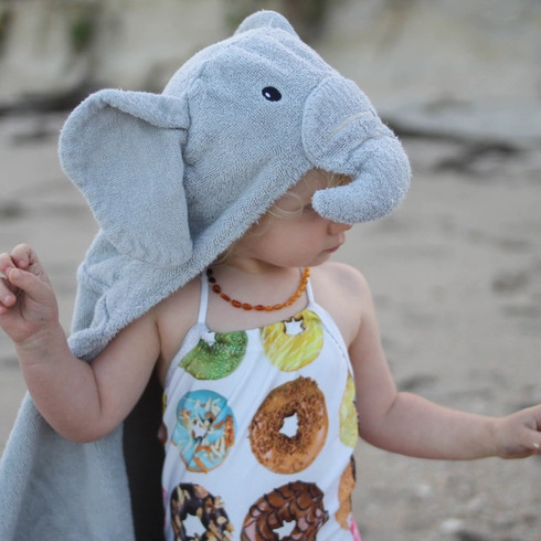 Little Peanut Elephant Hooded Spa Towel