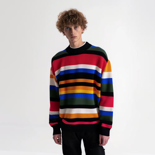 Rainbow Retro Ribbed Sweater