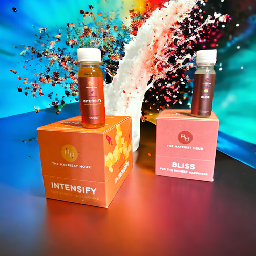 The Happiest Hour (Terpene Shots): 15mg Intensify OR 25mg Bliss