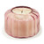 Desert Peach Ribbed Glass Candle