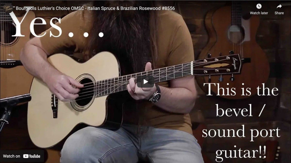 Bourgeois Luthier’s Choice OMSC Features New Design Elements