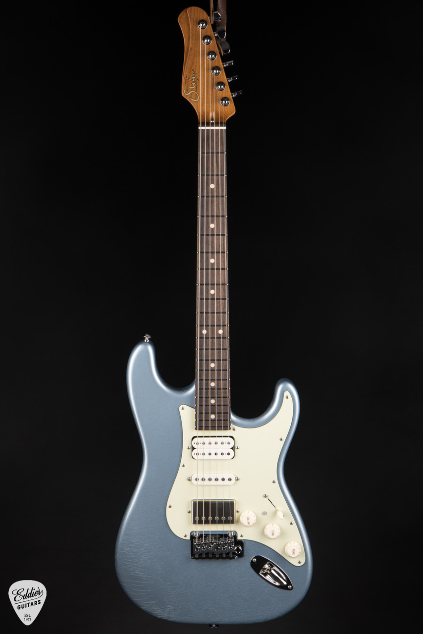 Suhr Classic S Antique Roasted - Ice Blue Metallic - Eddie's Guitars