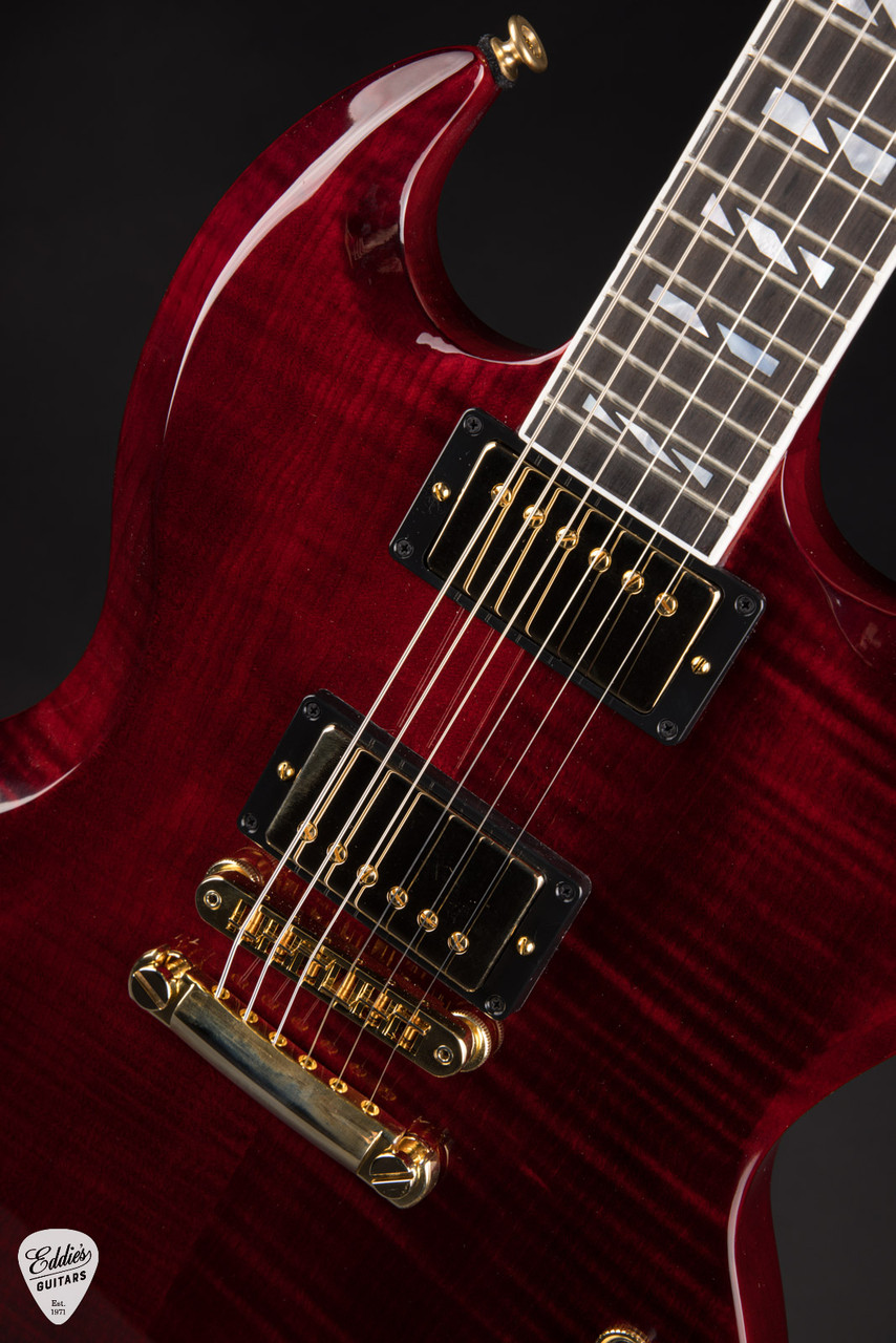 Gibson SG Supreme Wine Red 7.7 #235540219 - Eddie's Guitars