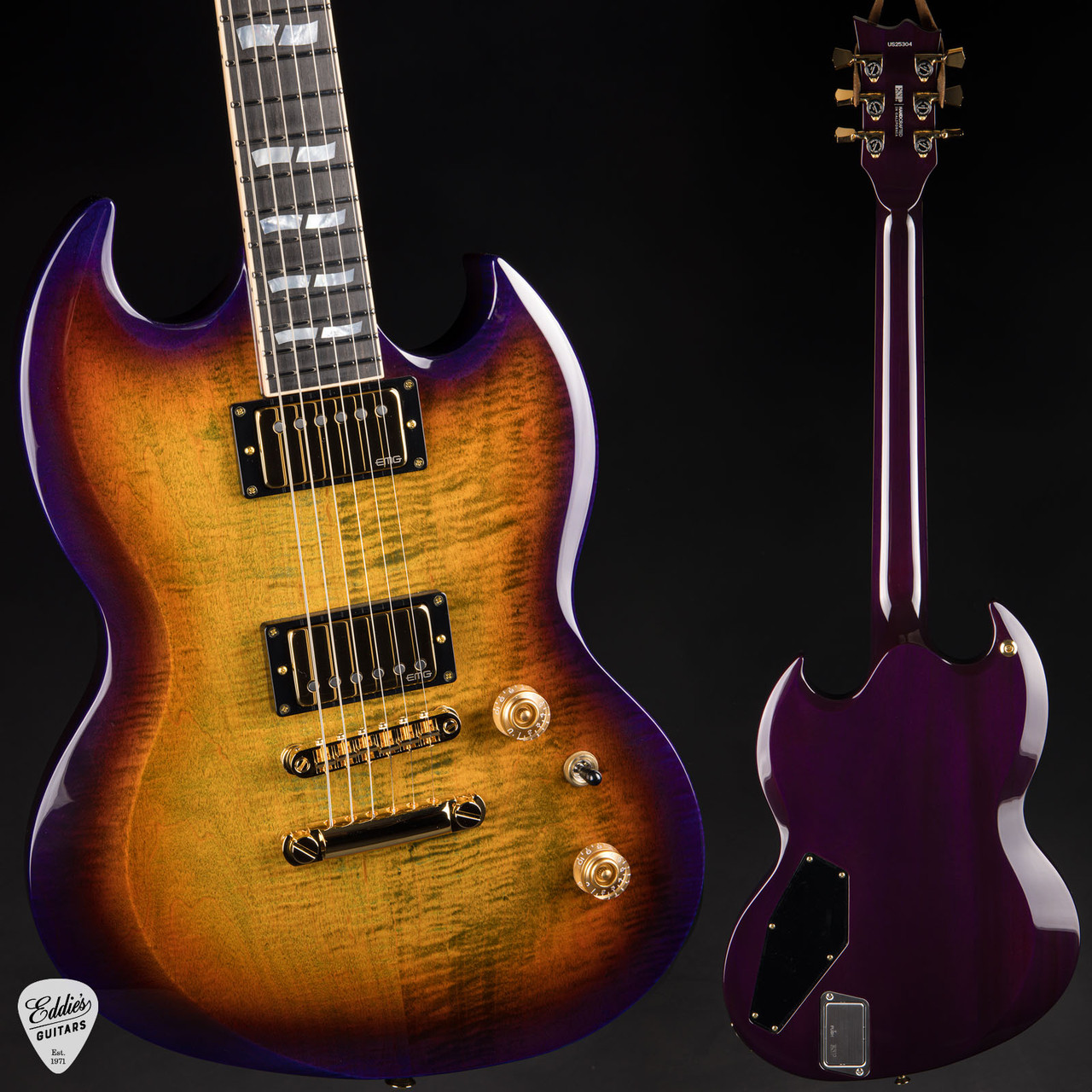ESP USA Viper FM GH EMG - Lynch Burst - Eddie's Guitars