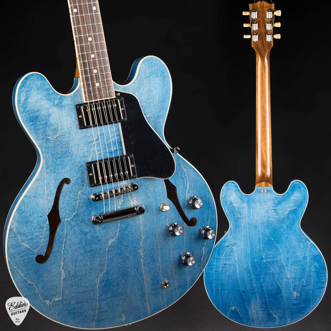 ギター Gibson Custom Shop ES-335 Trans Blue 2024 - Gibson ES-335 Custom Color Ocean Blue 7.14 #231640251