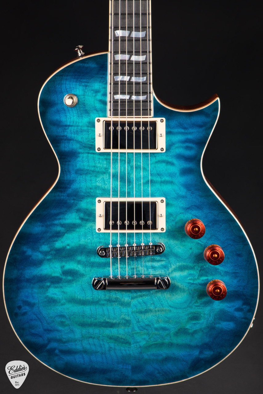 ESP USA Eclipse QM - Aqua Marine Sunburst - Eddie's Guitars