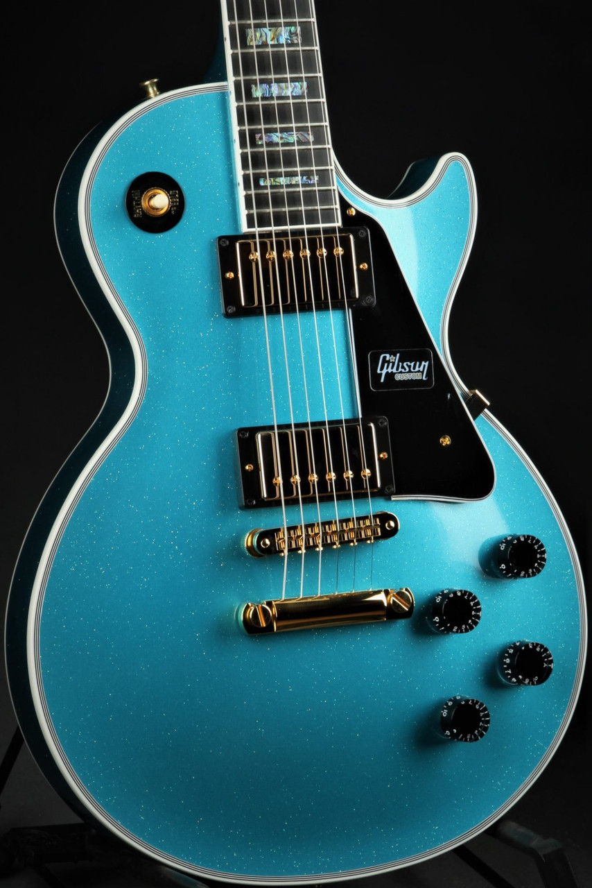 Gibson Custom Shop Les Paul Custom Blue Abalone Sparkle 10.1