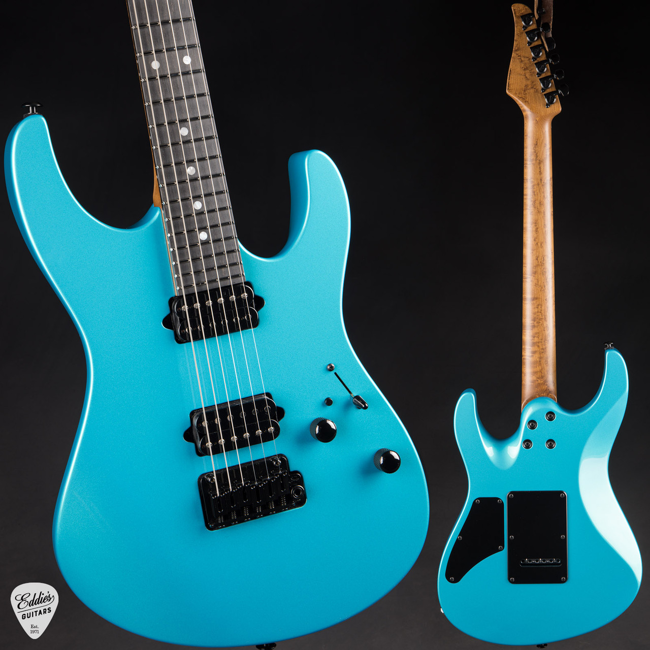 エレキギター Suhr Modern Frost Blue Chill Suhr Modern Roasted - Blue Chill - Eddie's Guitars