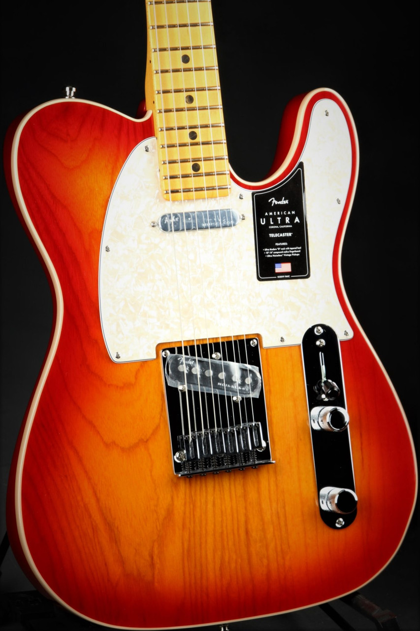 Fender American Ultra Telecaster - Plasma Red Burst - Eddie's Guitars