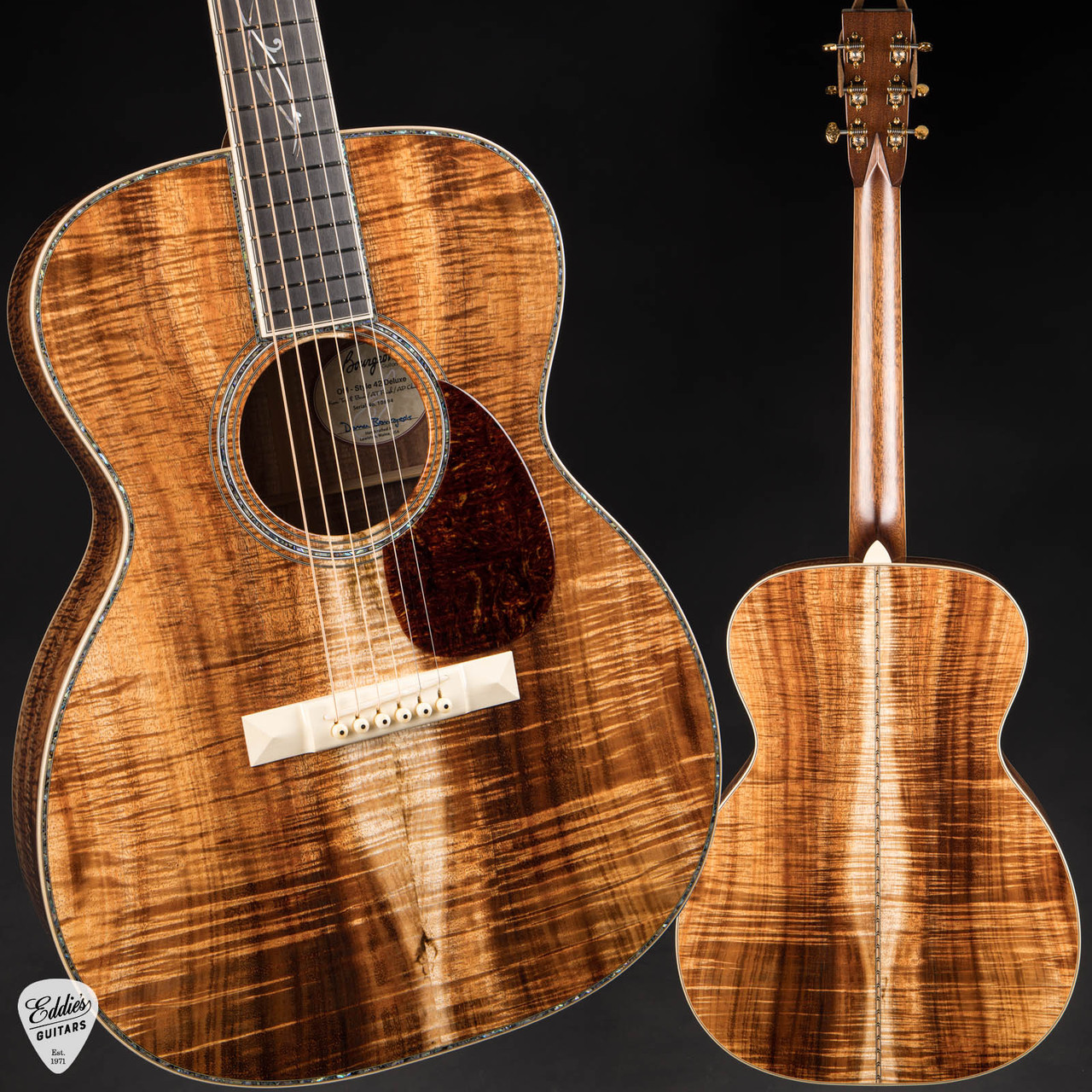 Bourgeois OM Style 42 Deluxe - Koa - Eddie's Guitars