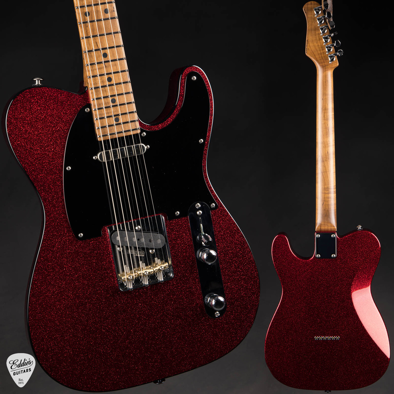 Suhr Eddie's Guitars Exclusive Roasted Classic T - Red Sparkle