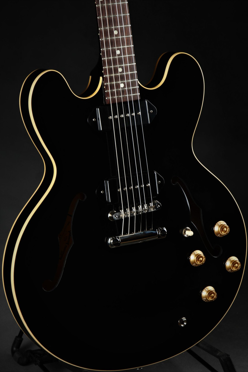 Used - Gibson ES-335 Dot P-90 - Ebony - Eddie's Guitars