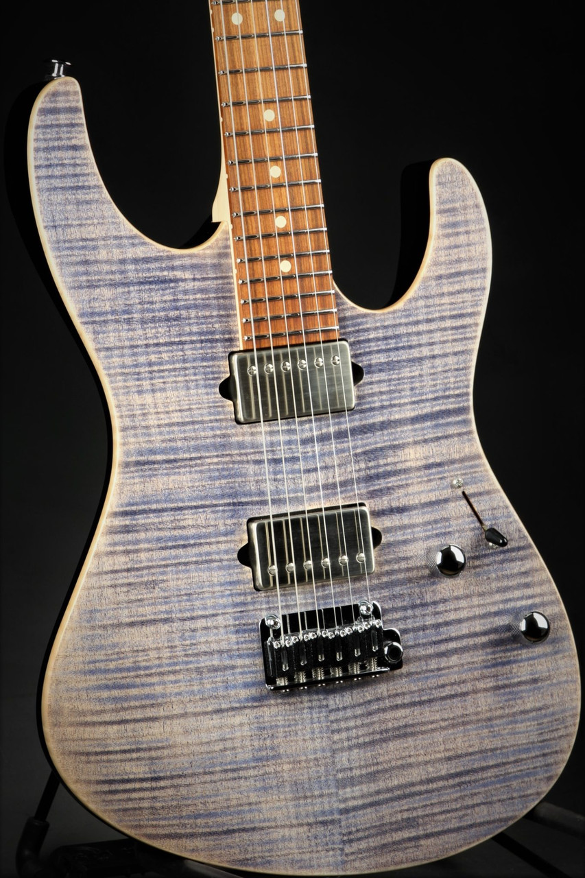 ギター Suhr / Modern Trans Blue Denim Suhr Modern - Trans Blue Denim/Slate - Eddie's Guitars