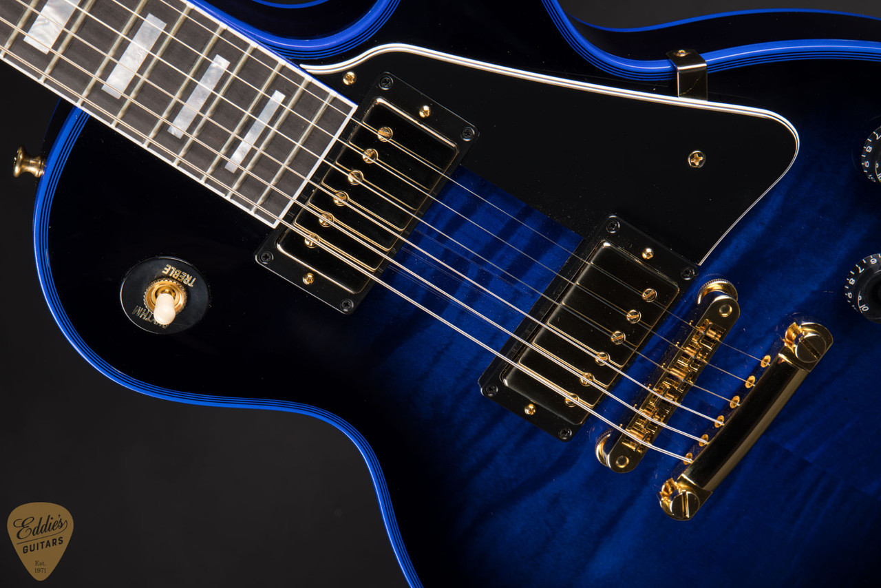 Gibson Custom Shop Made 2 Measure Les Paul Custom Figured Blue