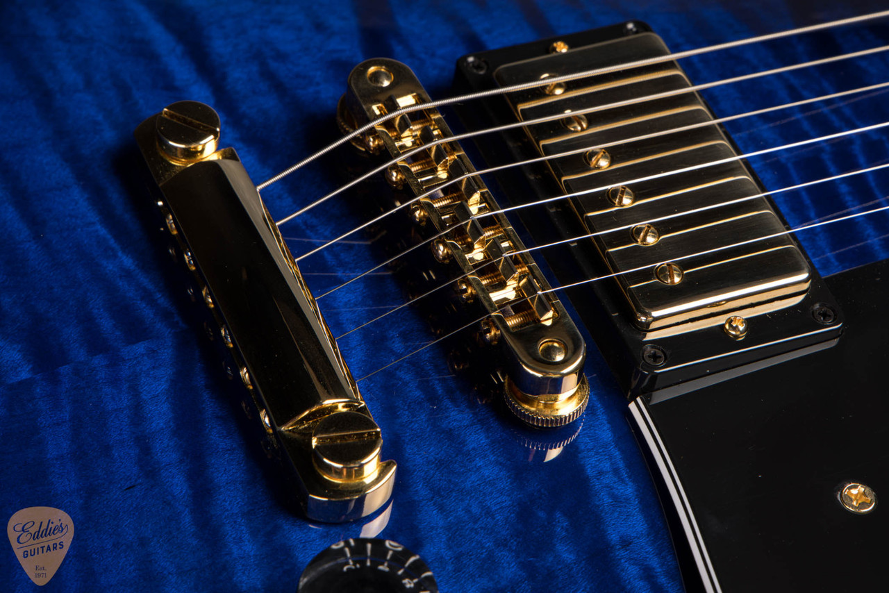 Gibson Custom Shop Made 2 Measure Les Paul Custom Figured Blue