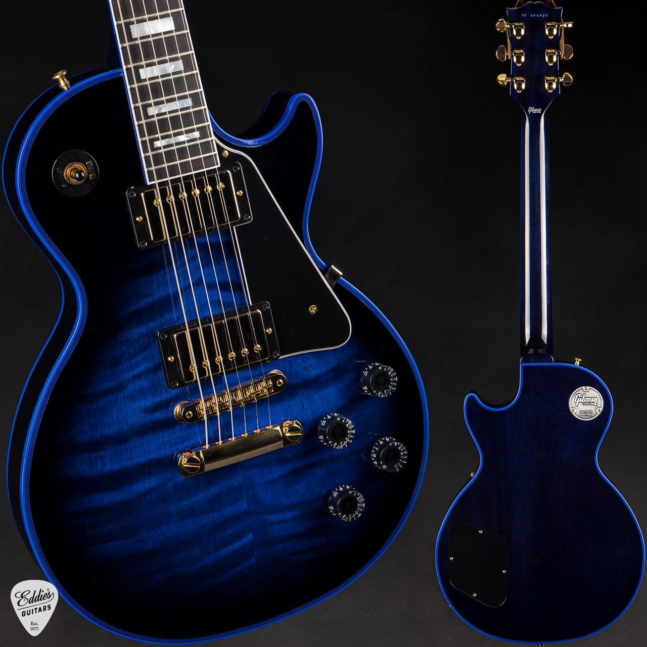 Gibson Custom Shop Made 2 Measure Les Paul Custom Figured Blue