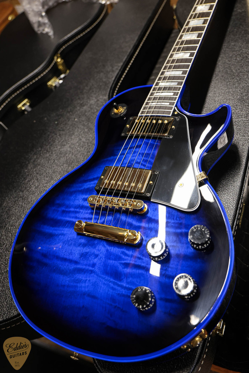 Gibson Custom Shop Made 2 Measure Les Paul Custom Figured Blue