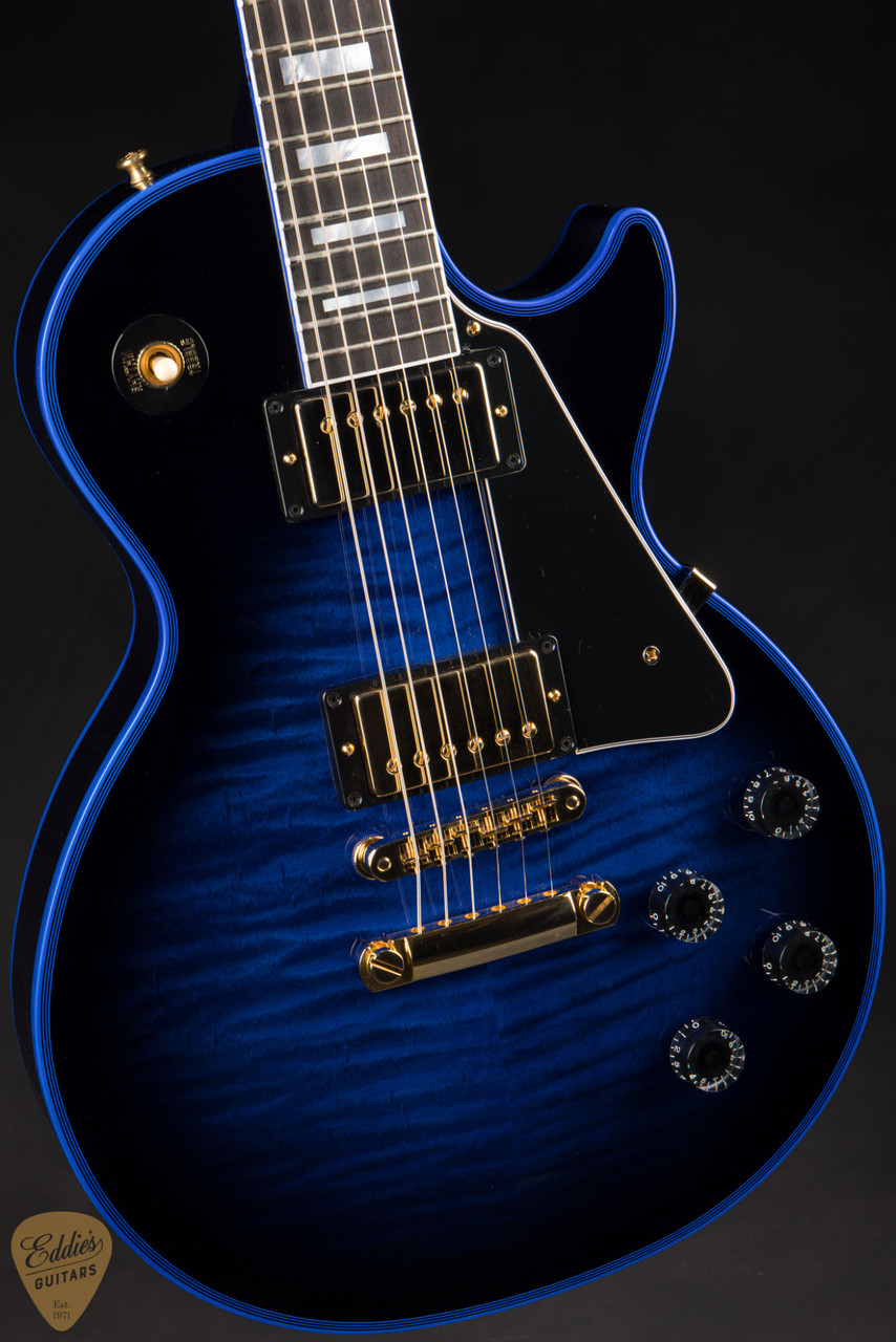 Gibson Custom Shop Made 2 Measure Les Paul Custom Figured Blue