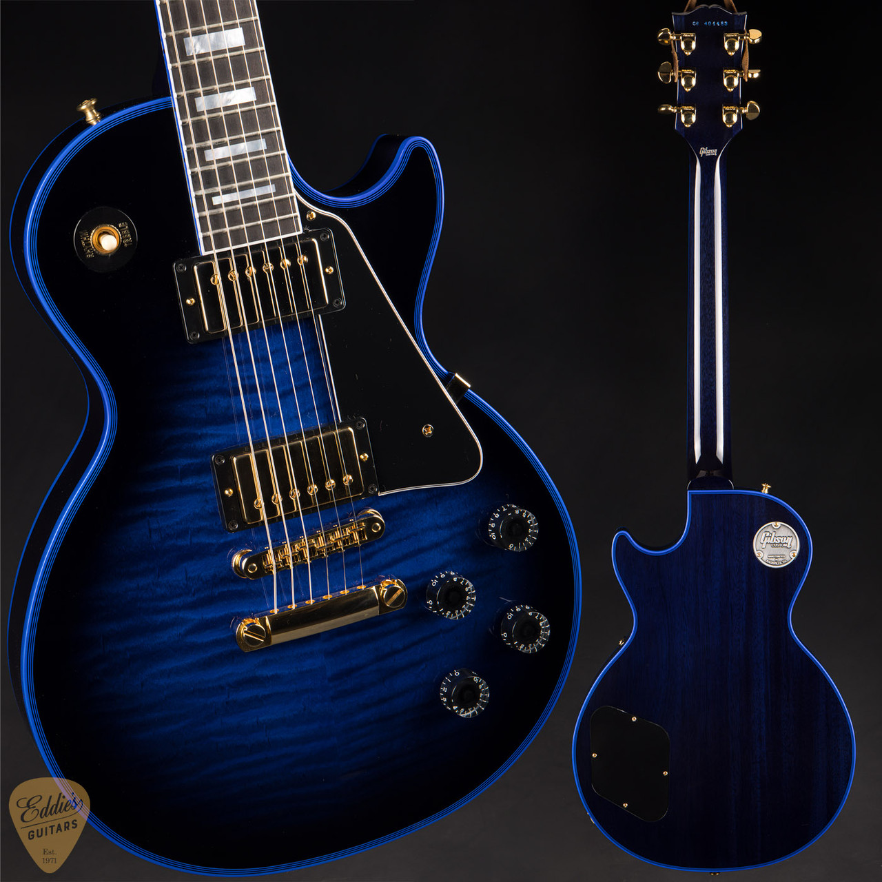 Gibson Custom Shop Made 2 Measure Les Paul Custom Figured Blue