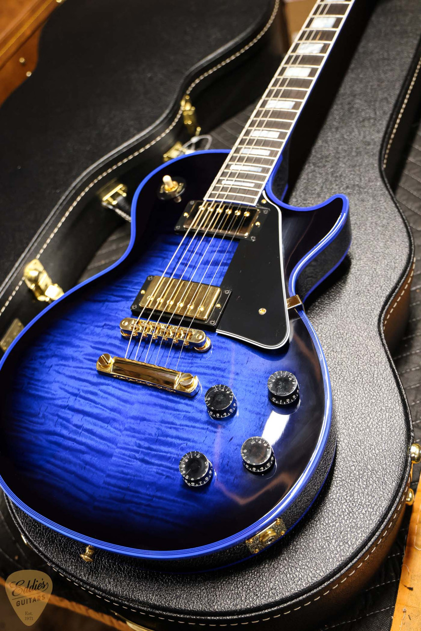 Gibson Custom Shop Made 2 Measure Les Paul Custom Figured Blue