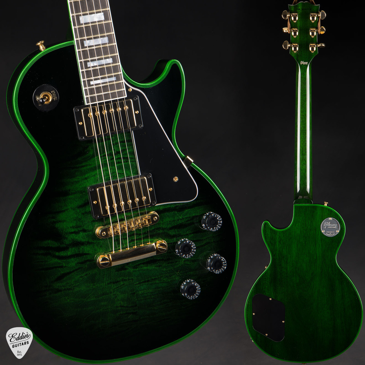 Gibson Custom Shop Made 2 Measure Les Paul Custom Figured Green