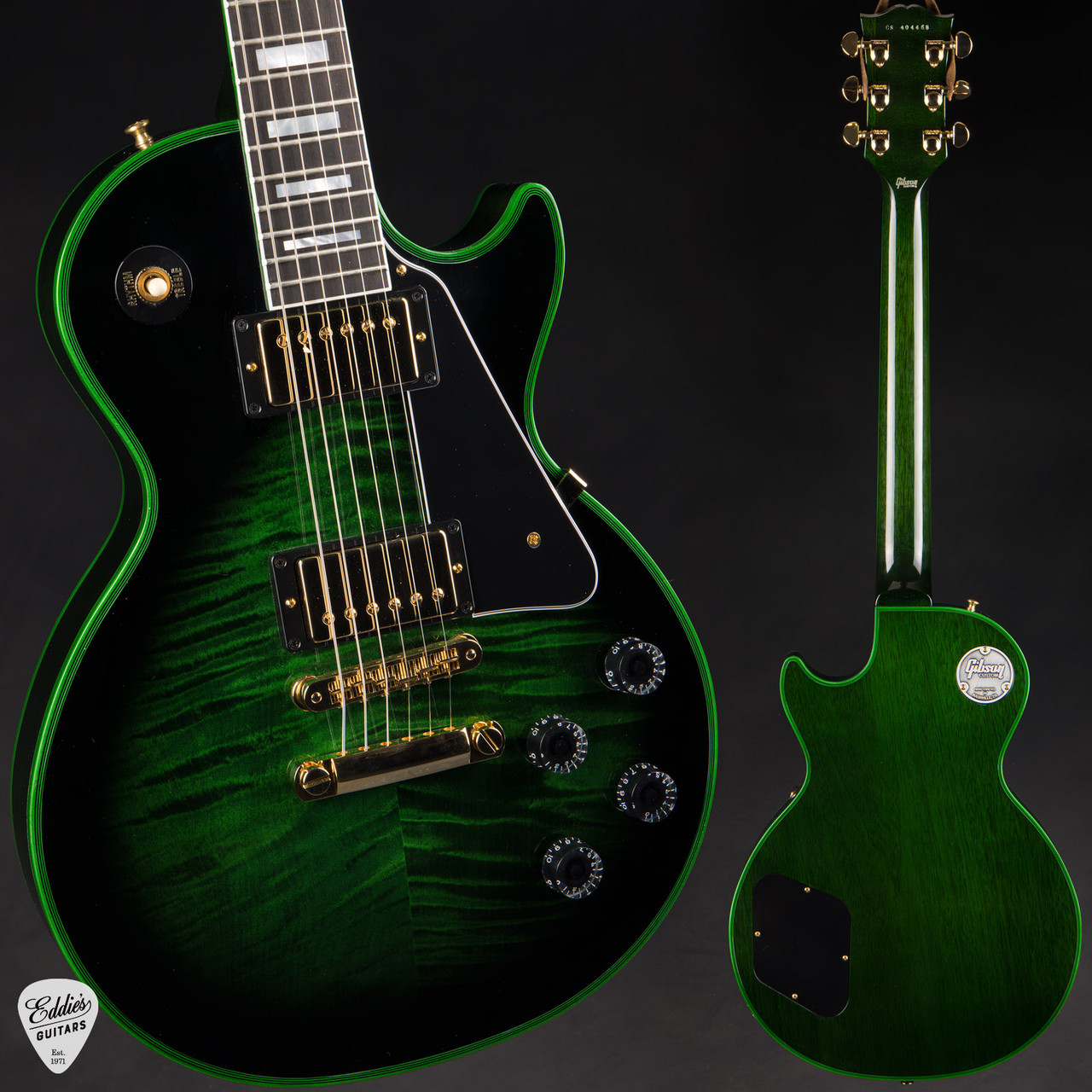 Gibson Custom Shop Made 2 Measure Les Paul Custom Figured Green
