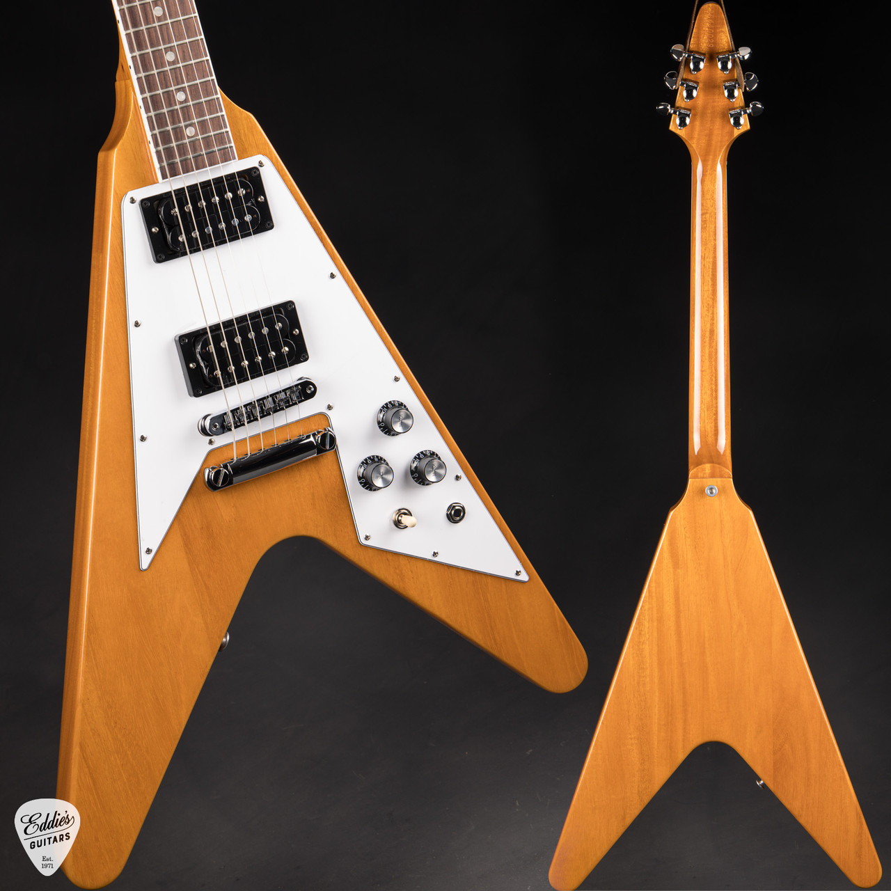 Gibson 70s Flying V Classic Antique Natural 6.14 #228440029